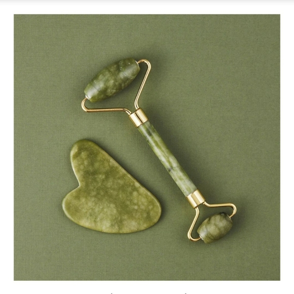 Jade Roller & GUA--SHA Facial Jade Roller women's teen... Gift Set - Picture 2 of 16